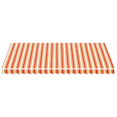 vidaXL Replacement Fabric for Awning Yellow and Orange 4.5x3 m