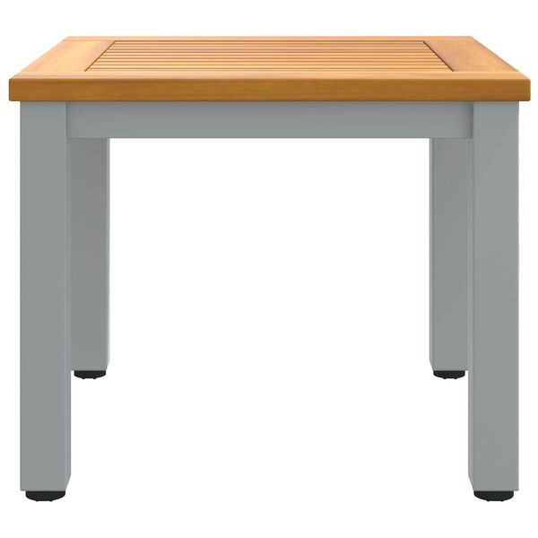 vidaXL Outdoor Table Natural and Grey 45 x 45 x 38 cm