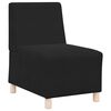 vidaXL Modular Sofa Unit Armless 3 pcs Black 55 x 74 x 82 cm Velvet