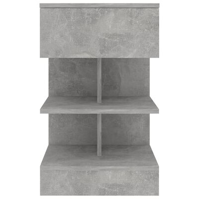 vidaXL Bedside Cabinets 2 pcs Concrete Grey 40x35x65 cm