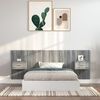 vidaXL Bed Headboard with Cabinets Grey Sonoma Engineered Wood