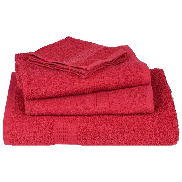 vidaXL Sauna Towels "FROGN" 4 pcs Red 80x200 cm 360 gsm