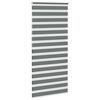 vidaXL Zebra Blind Dark Grey 95x200 cm Fabric Width 90.9 cm Polyester