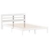 vidaXL Headboard with Shelves White 135 cm Solid Wood Pine