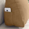 vidaXL Back Pillow Brown 45 x 20 x 35 cm Corduroy Fabric