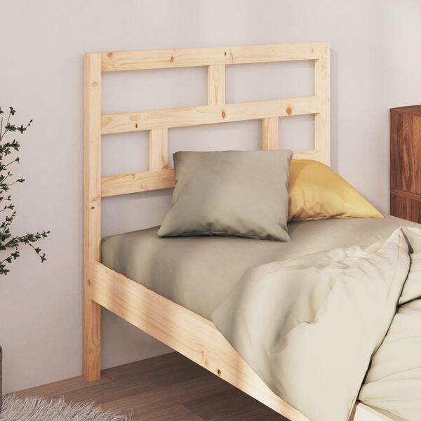 vidaXL Bed Headboard 106x4x100 cm Solid Wood Pine