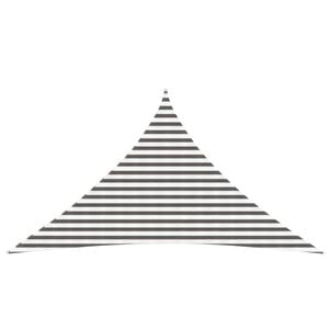 vidaXL Sunshade Sail Light Grey and White 3.5 x 3.5 x 4.9 m HDPE