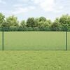 vidaXL Fence and Post Green 0.8 x 10 m Steel