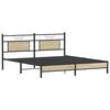 vidaXL Bed Frame without Mattress Sonoma Oak 183x213 cm Engineered Wood