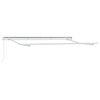 vidaXL Awning Frame Retractable Manual White 3.5 x 2 m Metal