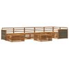 vidaXL Outdoor Sofa Set 8 pcs Natural