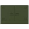 vidaXL TV Cabinets 2 pcs Olive Green 67x39x44 cm Steel