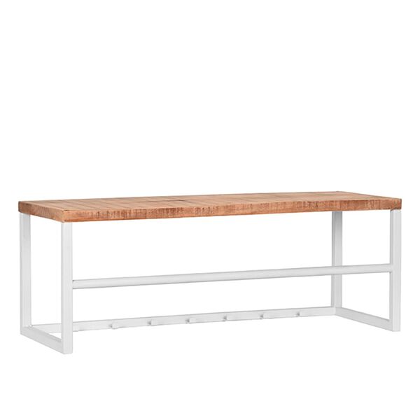 LABEL51 Coat Rack Swing 80x30x30 cm Wood/White