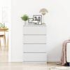 vidaXL Sideboard White 60x35x98.5 cm Engineered Wood