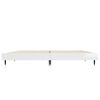vidaXL Bed Frame without Mattress High Gloss White 135x190 cm Double