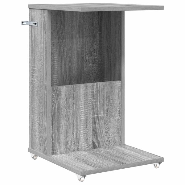 vidaXL Side Table Grey Sonoma 40 x 35 x 60 cm Engineered Wood