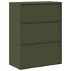vidaXL Storage Cabinet Olive Green 80 x 40 x 105 cm Steel