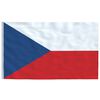 vidaXL Czech Flag | Red, Blue, White | 68D 100% Polyester | 90x150 cm | Tough