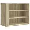vidaXL Wall Cabinet Sonoma Oak 75x35x60 cm Engineered Wood