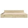 vidaXL Bed Frame with Drawers without Mattress Sonoma Oak 180x200 cm Super King