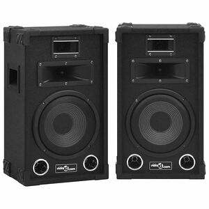 vidaXL Professional Passive Hifi Stage Speakers 2 pcs 800 W Black