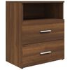 vidaXL Bed Cabinets 2 pcs Brown Oak 50x32x60 cm