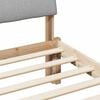 vidaXL Bed frame Brown and light grey 180 x 200 cm Solid pine wood