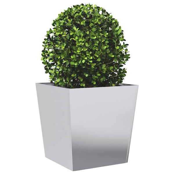 vidaXL Garden Planters 50x50x50 cm 2 pcs Galvanised Steel