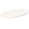 vidaXL Table Top White 70x35x2.5 cm Solid Wood Pine Oval