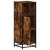 vidaXL Bathroom Cabinet Smoked Oak 35x37.5x100 cm Engineered Wood