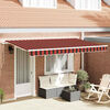 vidaXL Retractable Awning Multicolour 350 x 200 cm