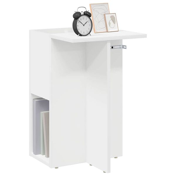 vidaXL End Table White 35 x 40 x 55 cm Engineered Wood