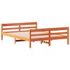 vidaXL Bed Frame without Mattress Wax Brown 140x200 cm Solid Wood Pine