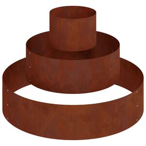 vidaXL Garden Planter Brown 90 x 90 x 20 cm Corten steel