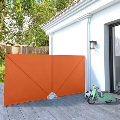 vidaXL Collapsible Terrace Side Awning Terracotta 300x150 cm