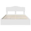 vidaXL Storage Bed with Headboard White 160 x 200 cm Engineered Wood