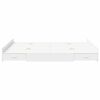 vidaXL Storage Bed Frame White 150 x 200 cm Engineered Wood