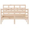 vidaXL Bed Frame without Mattress Solid Wood 120x200 cm (810425+814184)
