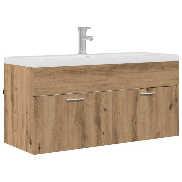 vidaXL Bathroom Cabinet Artisan Oak 100 x 38.5 x 46 cm Engineered Wood
