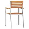 vidaXL Garden Chair 2 pcs Oil Natural Solid Teak Wood