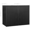 vidaXL Double Wheelie Bin Shed Black 153x78x120 cm Poly Rattan
