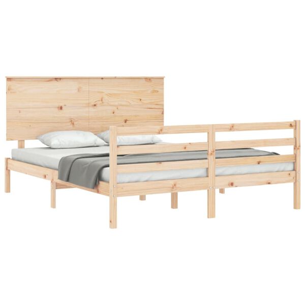 vidaXL Bed Frame without Mattress 160x200 cm Solid Wood