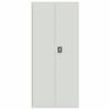 vidaXL File Cabinet Light Grey 90x40x200 cm Steel