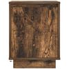 vidaXL Bedside Cabinets with LED Lights&nbsp;2 pcs Smoked Oak 38x34x50 cm