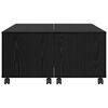 vidaXL Coffee Table Black Oak 75 x 75 x 38 cm Engineered Wood