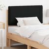 vidaXL Upholstered Headboard Natural and Black 75 cm Solid Pine Wood