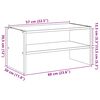 vidaXL Shoe Rack Stackable Grey Sonoma 60x30x30.5 cm