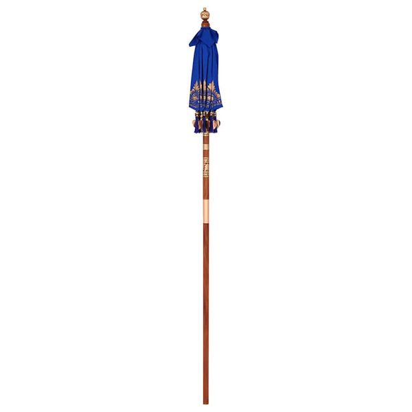 vidaXL Balinese Parasol Blue 95 x 95 x 260 cm Cotton and Wood