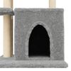 vidaXL Cat Tree with Sisal Scratching Posts Light Grey 83.5 cm