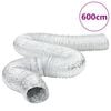 vidaXL Ventilation Duct Aluminium 6 m &Oslash;20 cm